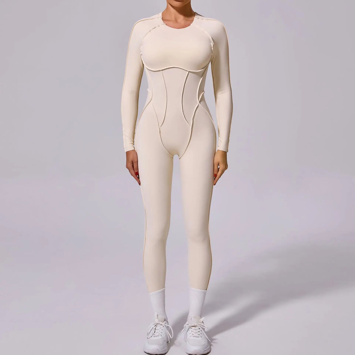 Women's Sports Jumpsuit Kit Yoga Fitness Bodysuit Hip-lifting Open Back Tight High Elasticity Outdoors Gym Workout Sexy Clothes