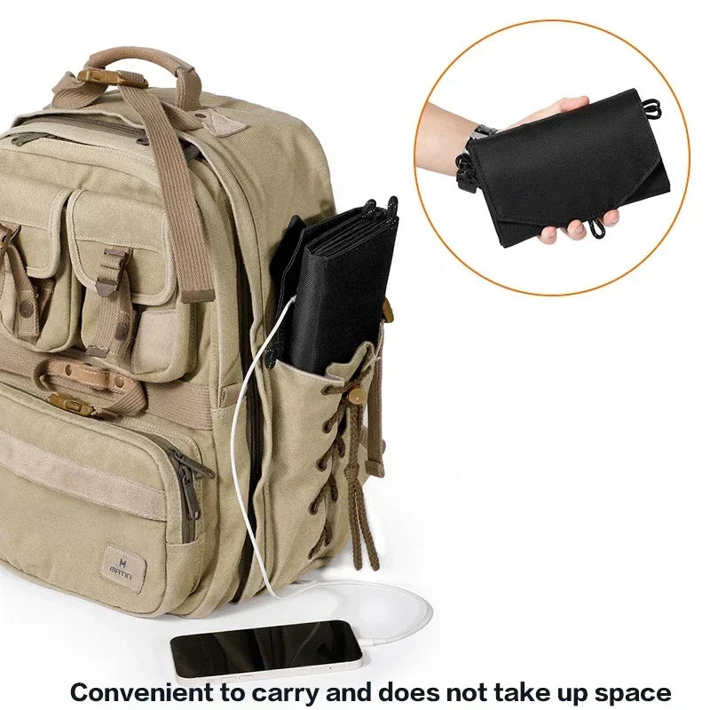 1000W Foldable Solar Panel USB Type C Mobile Phone Charging Waterproof Outdoor PC Hiking Camping Portable Battery Bank Charging
