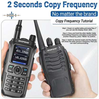 Baofeng UV-21 Pro Wireless Copy Frequency VHF UHF Powerful Waterproof V2 Long Range UV-32 Long Range Type-C Two Way Ham Radio
