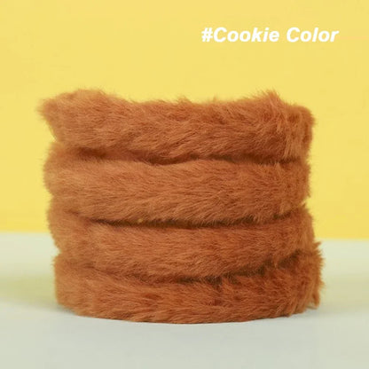 1m Plush Rabbit Hair Twisting Rod Color Fur Ribbon Tapes Rod DIY Gift Plush Twist Wire Stick Dog Toy Handmade Sewing Accessories