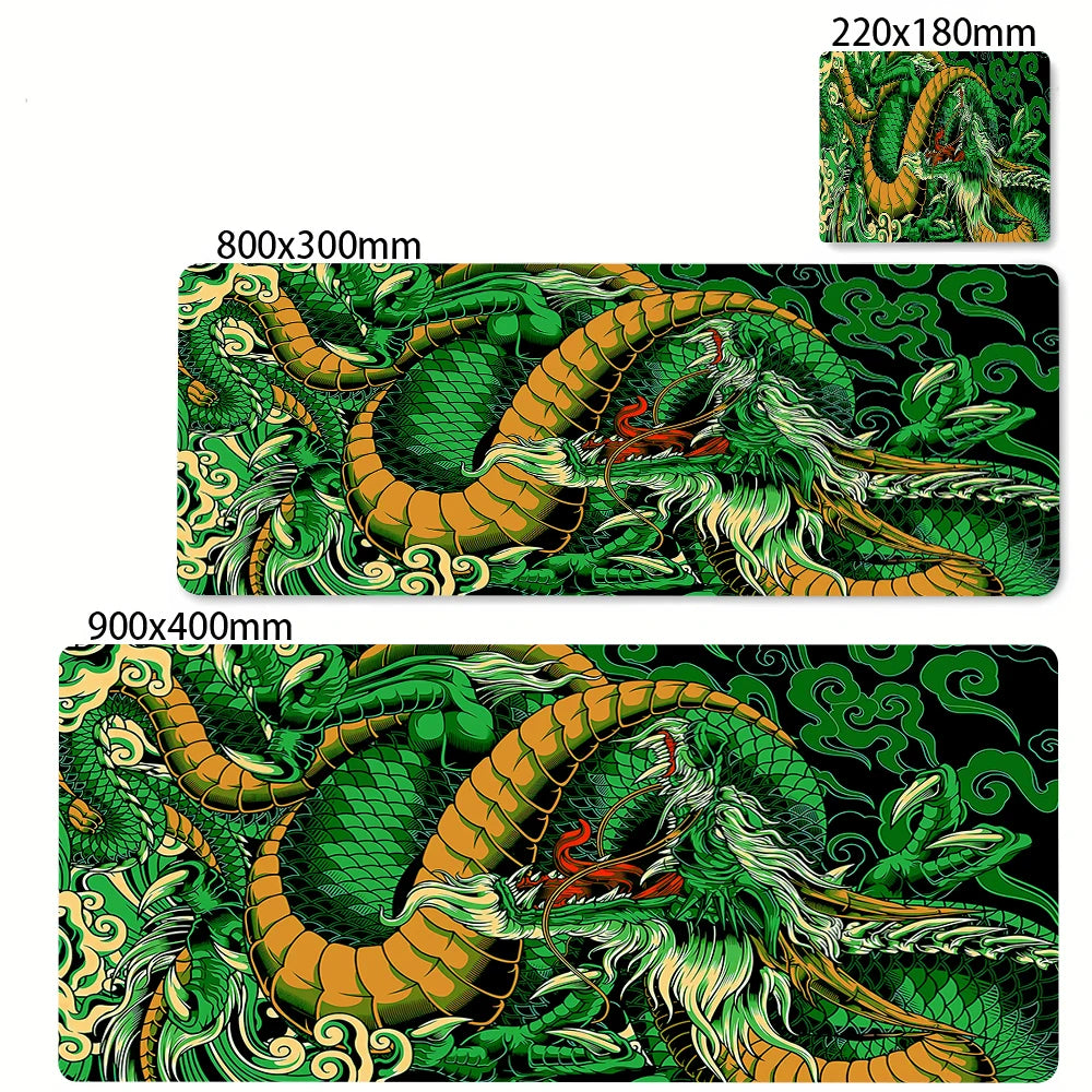Black and White Dragon Mouse Pad Large Gaming Mousepads Computer Mousepad Mouse Mat 90x40cm Desk Pads For PC Keyboard Mats Table