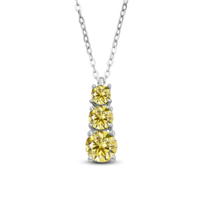 1.8CT D Color Moissanite Gourd Pendant Mama Dainty Necklace Classic 925 Sterling Silver Women's Necklace Fine Jewelry For Party