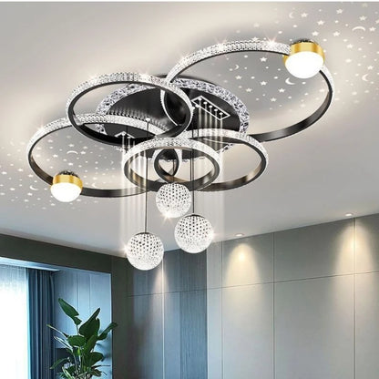 Modern Luxury LED Ceiling Chandeliers Lamps Design Creative Suspension Pendant Lights Home Decor Items Living Room Bedroom Villa