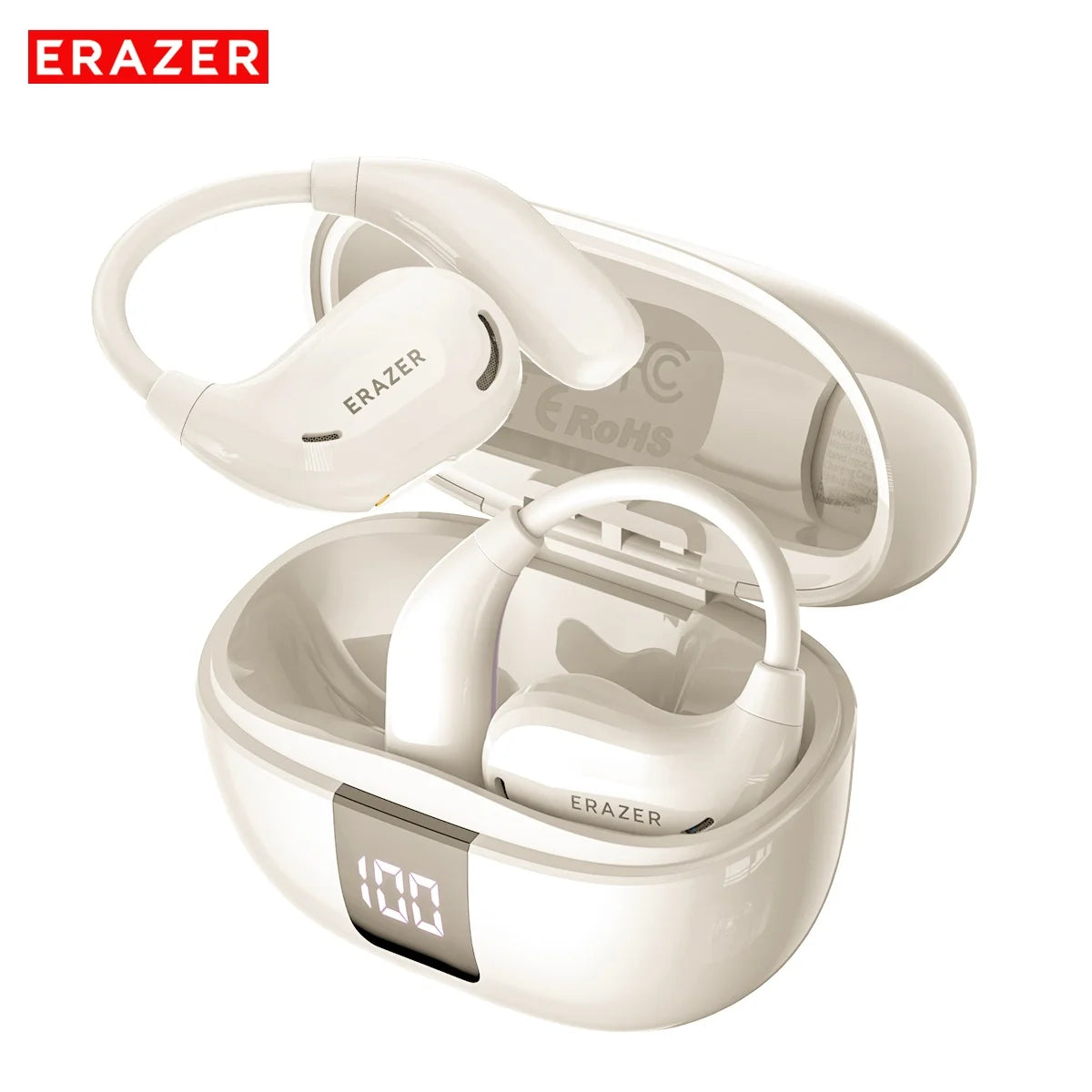 ERAZER XT66PRO Bluetooth Earphones ASMR Headsets DIY APP AI Translator Earbuds Wireless Headphones 13 Hours Long Life Display