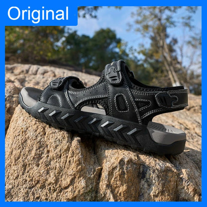 Men Sandals Outdoor Camping Hiking Water Wading Sports Shoes Anti Slip Quick Drying New Summer Comfortable Beach Shoes for Youth