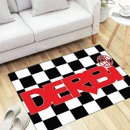 DERBIS Motorcycle Floor Mats Carpet Bedroom Decor Bedside Soft Carpets Home Living Room Anti-slip Rugs Lounge Area Rug Doormat