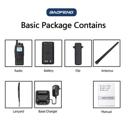 Baofeng Radio Dmr Dm-1701 Open Gd77 Sms 5W Digital Walkie Talkie  Hunting Camping Two-Way Radio