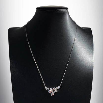 OEVAS Full Moissanite Pendant Necklace For Women S925 Silver Sparkling Wedding Chain Party Fine Jewelry Can Pass Diamond Test