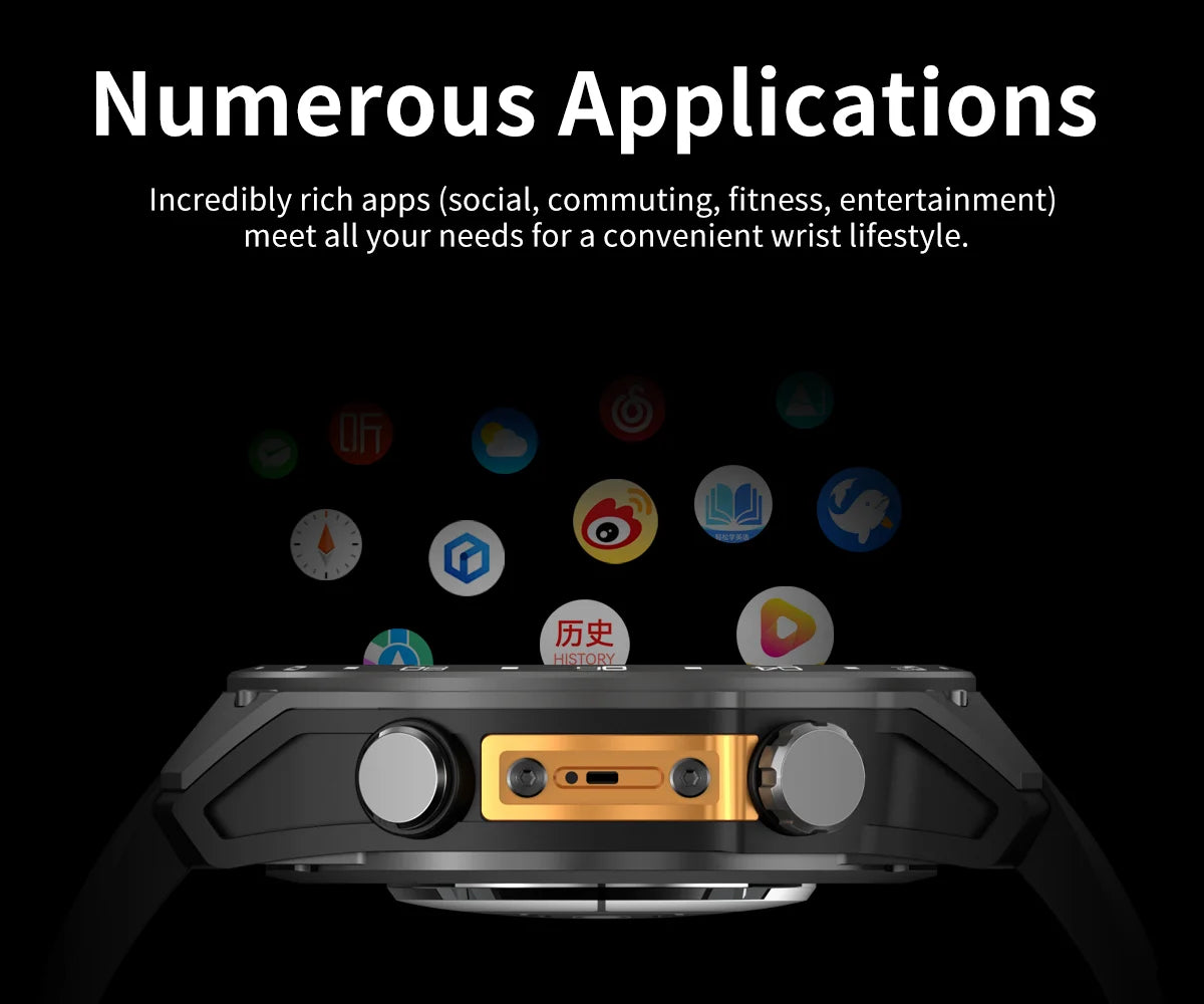 2026 HD300 Pro GPS Smart Watch for Outdoor Sports Offline Map 5.4Bluetooth Call Waterproof Health Travel Diving Smartwatch
