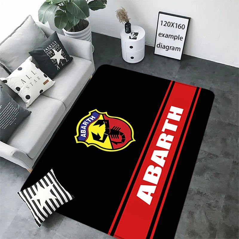 House Entrance Doormat Abarth Car Boot Hallway Carpet Living Room Rugs Foot Carpets Bathroom Rug Floor Mats Non-slip Home Decor