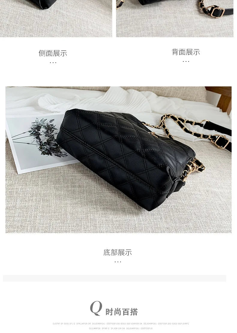 Design Handbag Shoulder Bags for Women Small Luxury Crossbody Bag High Quality Soft Leather Purse New Ladies Small Square Bag