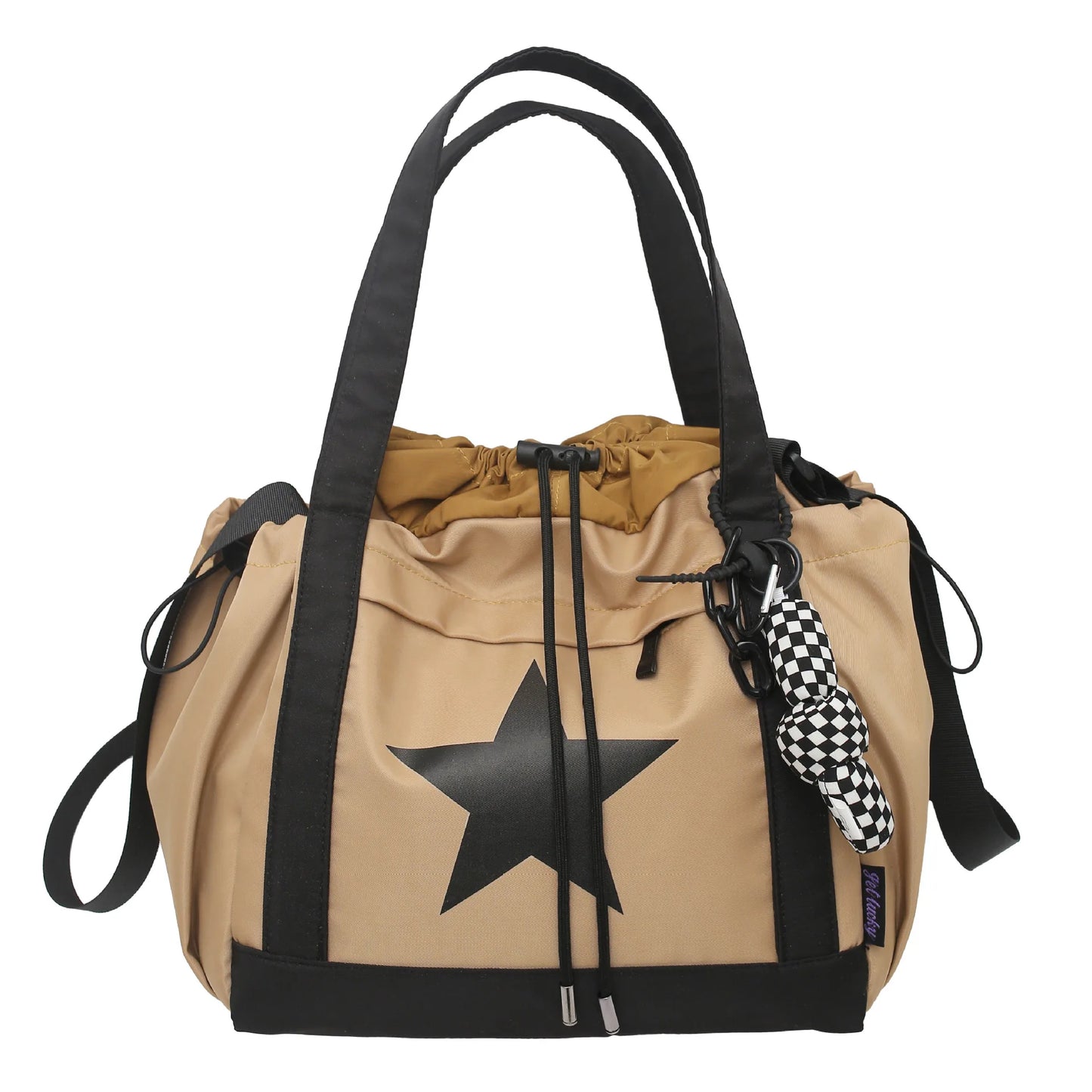 Women New Crossbody Bag Wholesale Large Capacity Couple Shoulder Bag New Casual Nylon Tote Bag Luxury Drawstring Handbag 2025
