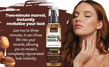 100ml Argan Oil Hair Serum Moisturizing Shiny Remove Frizz Conditioner Repair Damaged Hair and Restore Hairs Gloss Essential Oil
