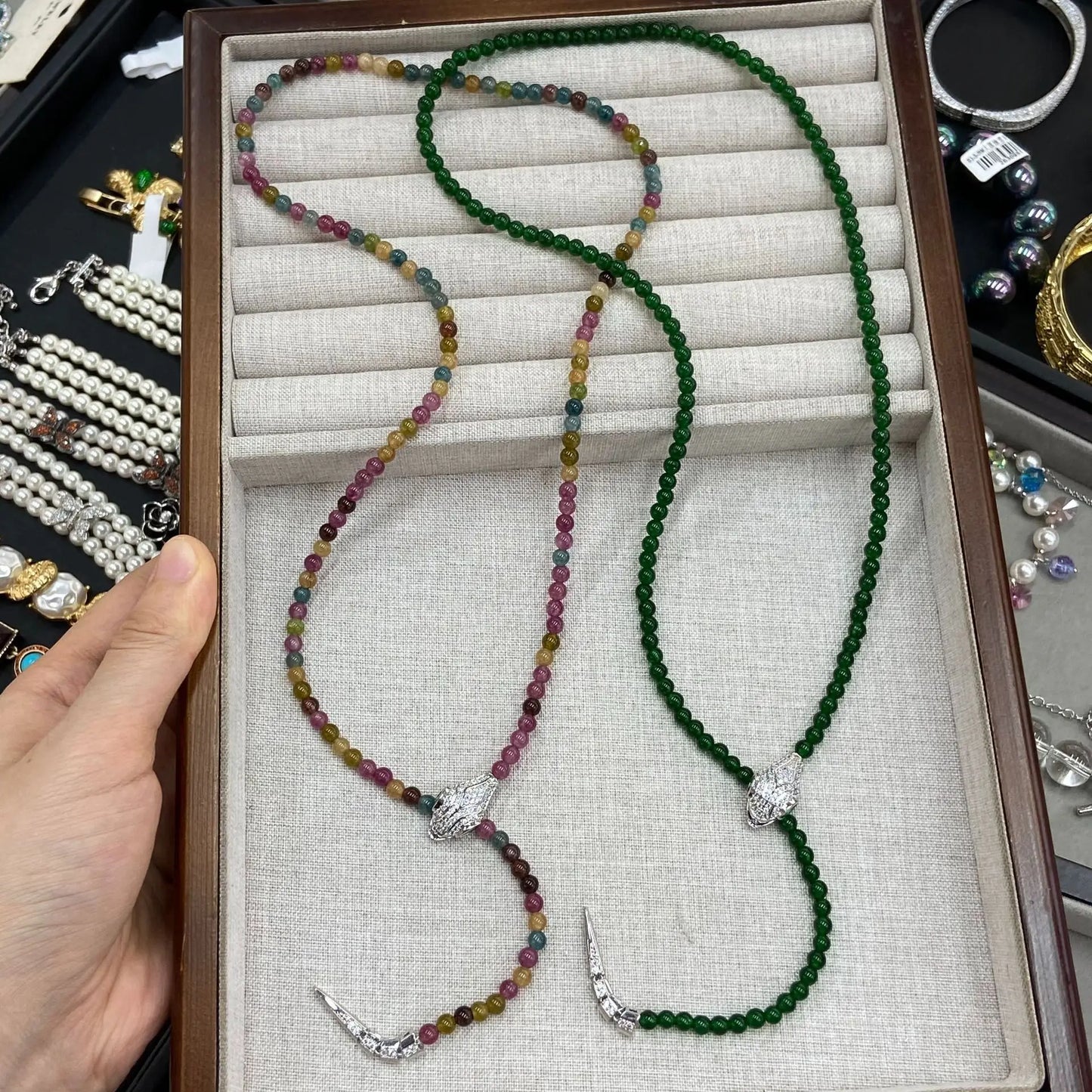 Vintage Women's Turquoise Snake Necklace Jewelry Fashion Accessory