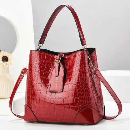 Retro PU Leather Purses and Handbags 2025 Shoudler Bags for Women Luxury Designer Women Crossbody Bucket Bag Sac A Main