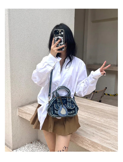 Denim Crossbody Bags for Women Shoulder Bags Hand-held Retro Purse and Handbags Luxury Bags Designers Bag Сумка Женская Bolsa