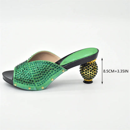 New Design Italian Shoe and Bag Set 2026 Wedding Shoes Bride Women Shoe and Bag Set Decorated with Rhinestone Luxury Shoes