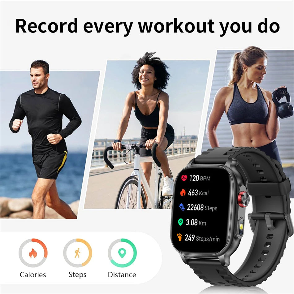 2026 New Bip 6 Smartwatch men Sports IP68 Waterproof Built-in 24H Heart Rate BT Call Ladies Fashion Smartwatch For Android IOS