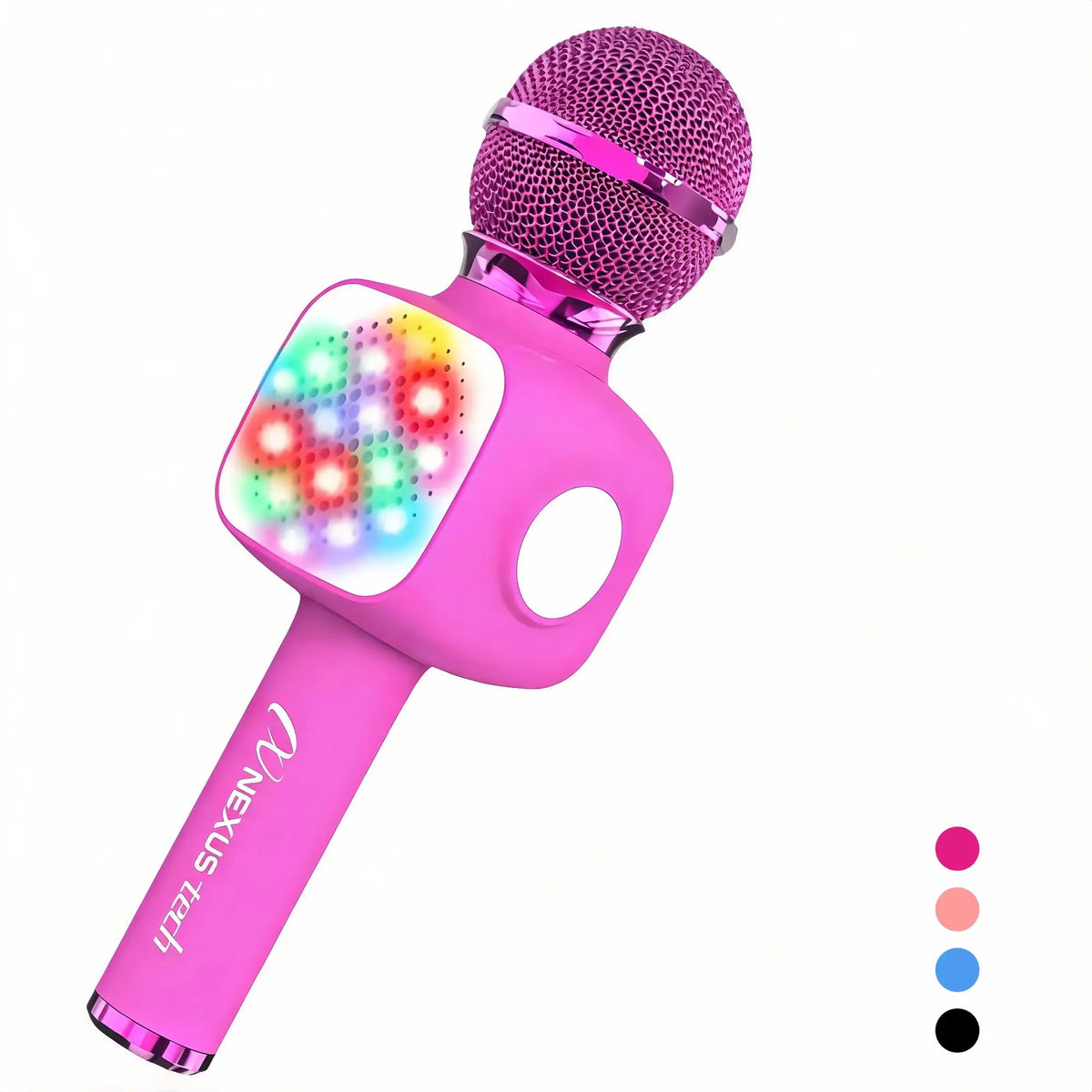 Wireless Bluetooth 5.2 Karaoke Microphone Portable Speaker Voice Changer RGB LED Premium Party Entertainment Singing Machine TWS Kids Adults Gift