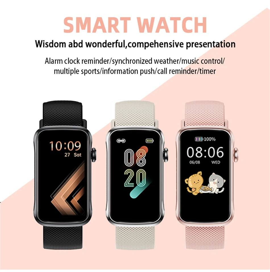LIGE 1.47'' Smart Watch Women Men Smart Bracelet Heart Rate Step Count Sport Fitness Health Monitor Waterproof Smartwatch Ladies