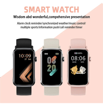 LIGE 1.47'' Smart Watch Women Men Smart Bracelet Heart Rate Step Count Sport Fitness Health Monitor Waterproof Smartwatch Ladies