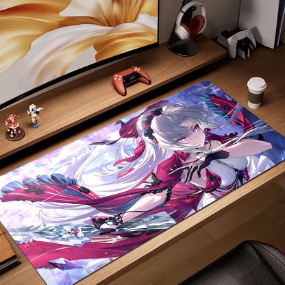 Radio Dj Large Professional Game Mouse Pad Keyboard Gamer Office Accessories Desk Mat Anime XXL Anti-Slip Desktop Mat Floor Mats