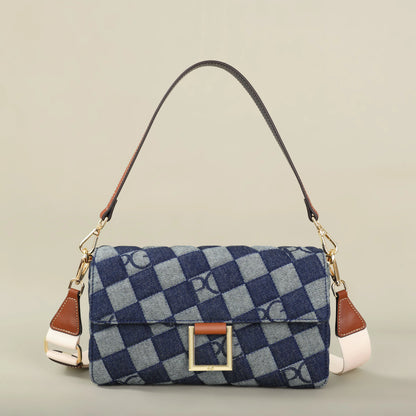 PATSY PG GARIS 2026 Women's Latin American Style Shoulder Bag New Cowboy Splicing Design All-season Suitable Crossbody Bag
