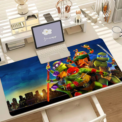 Cartoons Animations T-TMNT-T Mouse Pad Anti Slip Rubber Edge Locked Thickened Laptop Gaming Desk Mat