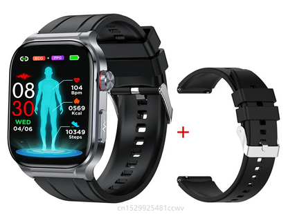 AMOLED Smart Watch ET588 Bluetooth Calling Sports Fitness Tracker Wristwatch ECG Health Monitoring SOS Men Women Smartwatch
