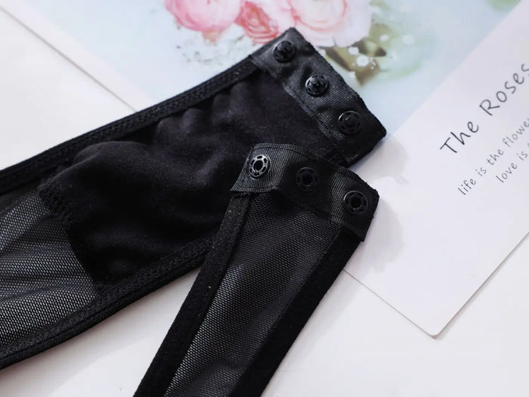 Sexy Jumpsuit With Lace Transparent Mesh Gloves Women Rompers Clothing Body Suits Lace Transparent Sweet Fashion Sexy Korean 5OW