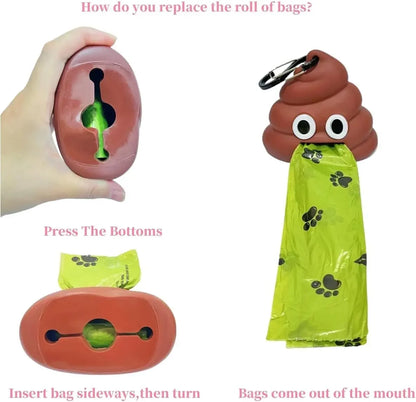 Pet Supplies - Garbage Bag Dispenser. Portable Degradable Dog Toilet Bag and Stool Storage Box for Cats and Dogs to Go Out