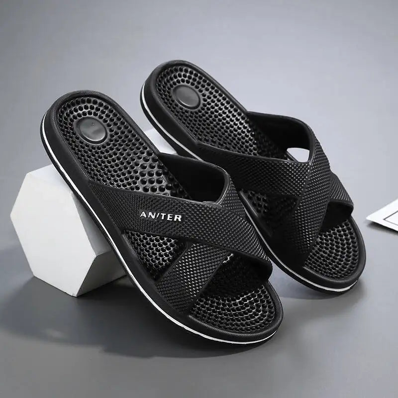Slippers Men Summer Sandals Women Men Fashion Slippers Beach Sandals Slipper Anti-slip High Quality Casual Bedroom Shoes 39-48