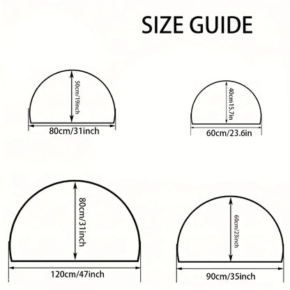 Semi-circular door rubbing mat arched diatomite printed entrance mat porch non-slip mat entrance water-absorbing mat