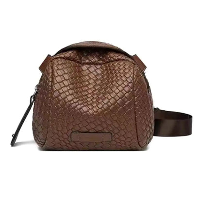 Luxury Brand Shell Bag Women Crossbody Bag Woven pattern Shoulder Bags Leather Chest Bag Fashion Phone Purses Ladies Waist Bags