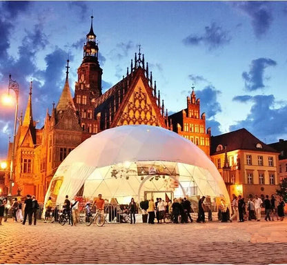 2026 Trad Show Events PVC Geodesic Dome Tent Hotel Dome Hent Compay and Family Igloo Camping With Bath
