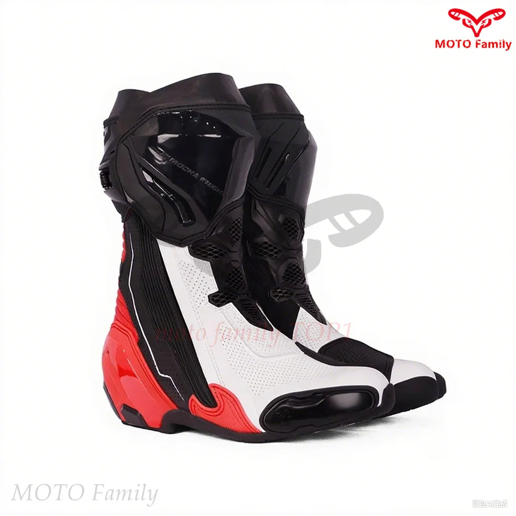 Riding Boots, Motorcycles, All Season Waterproof Riding Shoes, Off-Road Competitive Track Motorcycles, Men's and Women's Styles
