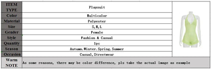 Bandage Halter Playsuits Women Polka Dot Print Summer Ruched Outfits Slim Backless Sleeveless V Neck Rompers Vacation Beach Gift
