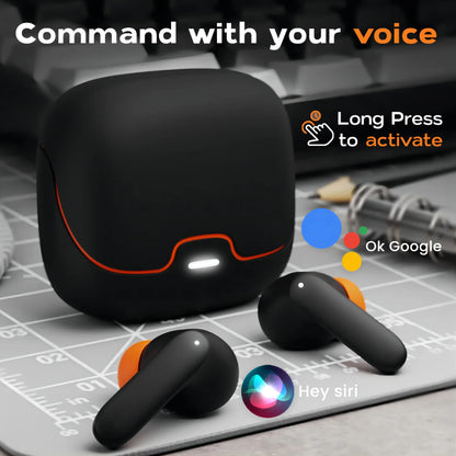 5.4 Bluetooth TWS Wireless Bluetooth Earphones Ultra-low Latency Dual Microphone ENC Noise Cancelling in Ear Bluetooth Earphones
