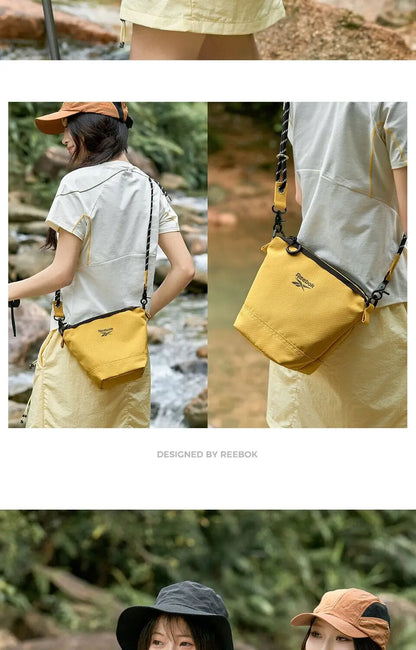REEBOK Korean Outdoor Lightweight Crossbody Shoulder Bags Women Men Casual Small Messenger Sling Bags Lady Phone Bucket Bag
