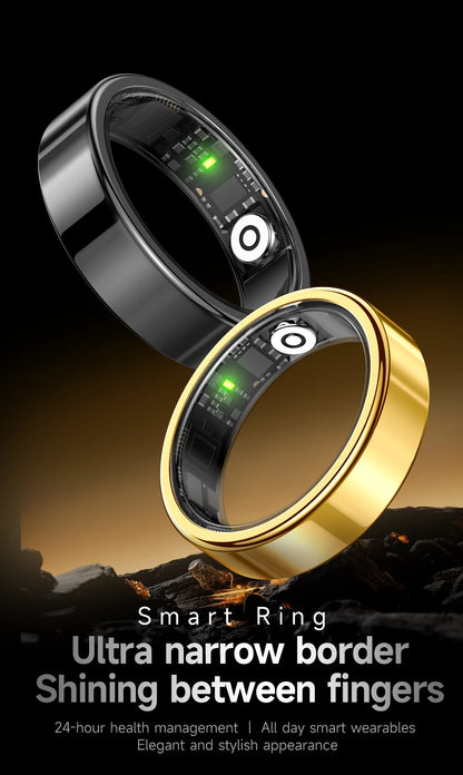 R10 Smart Ring with Charging Case for Men Women, Health and Sleep Monitor, 5ATM Waterproof, Multi-sport Mode, Smartring 2026 New