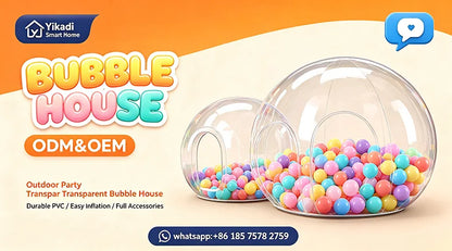 Transparent Inflatable Bubble House Tent, Clear Waterproof PVC Dome House for Balloon Party, Wedding & Birthday Decoration