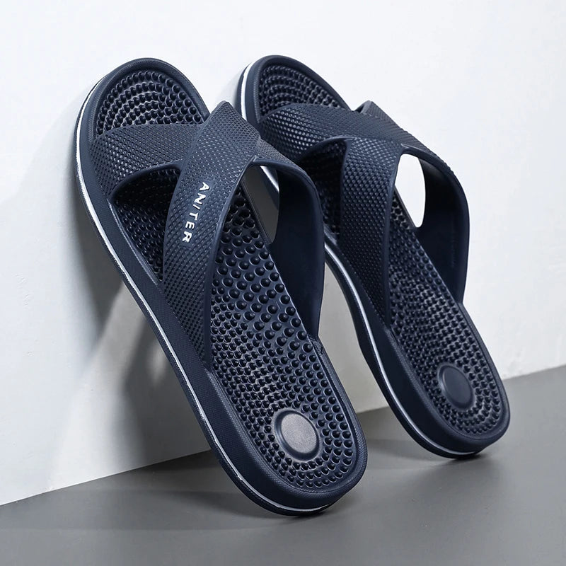 Men's Shoes Straps Comfy Open Toe Breathable Slippers Light Non Slip Durable Soft Sole Slides for Men Outdoor Activities Sandals