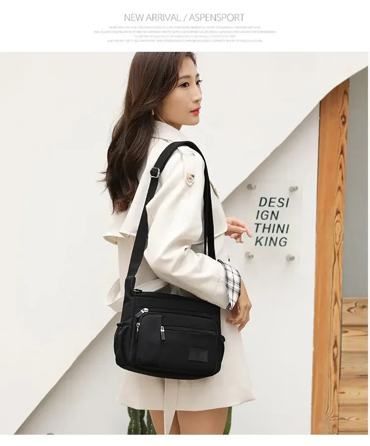 Fashion Shoulder Crossbody Bag for Women Messenger Bags Waterproof Nylon Ladies Handbag Tote Bags for Women Sac A Main Femme