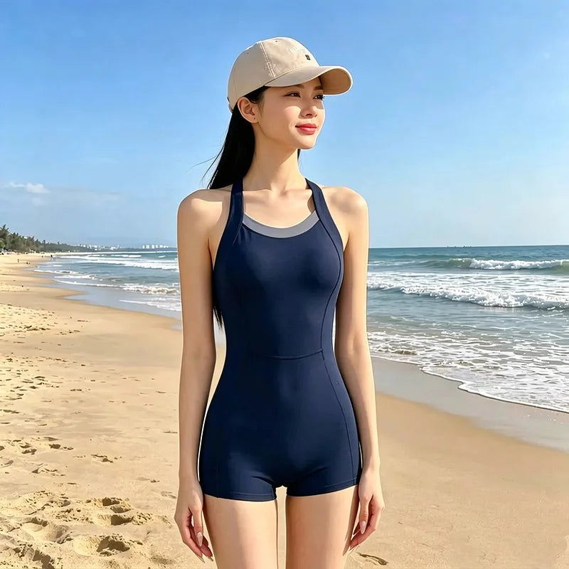 2026 New Women Boyleg Swimsuit Slimming Professional Racing Swimwear For Swimming Pool Hot Spring Vacation Sports Bathing Suit