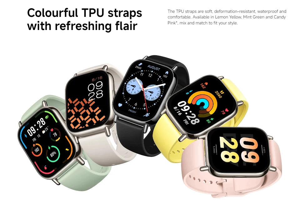 Xiaomi Redmi Watch 5 Lite Global Version 1.96'' AMOLED 18-Day Battery life Built-in GNSS Bluetooth® Call 150+ Modes Smart Watch
