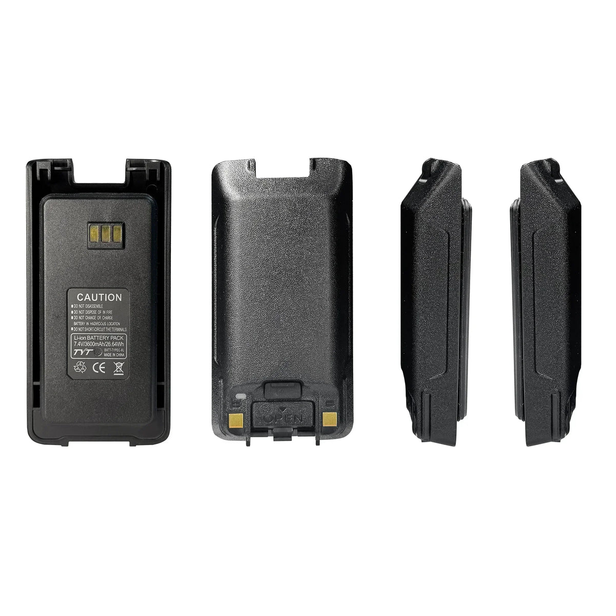 MD-390 Original Battery Enlarge Thicker Battery USB-C Charge 3600mAh Compatible With MD-UV390 MD-390Plus TH-UV8200 Walkie Talkie