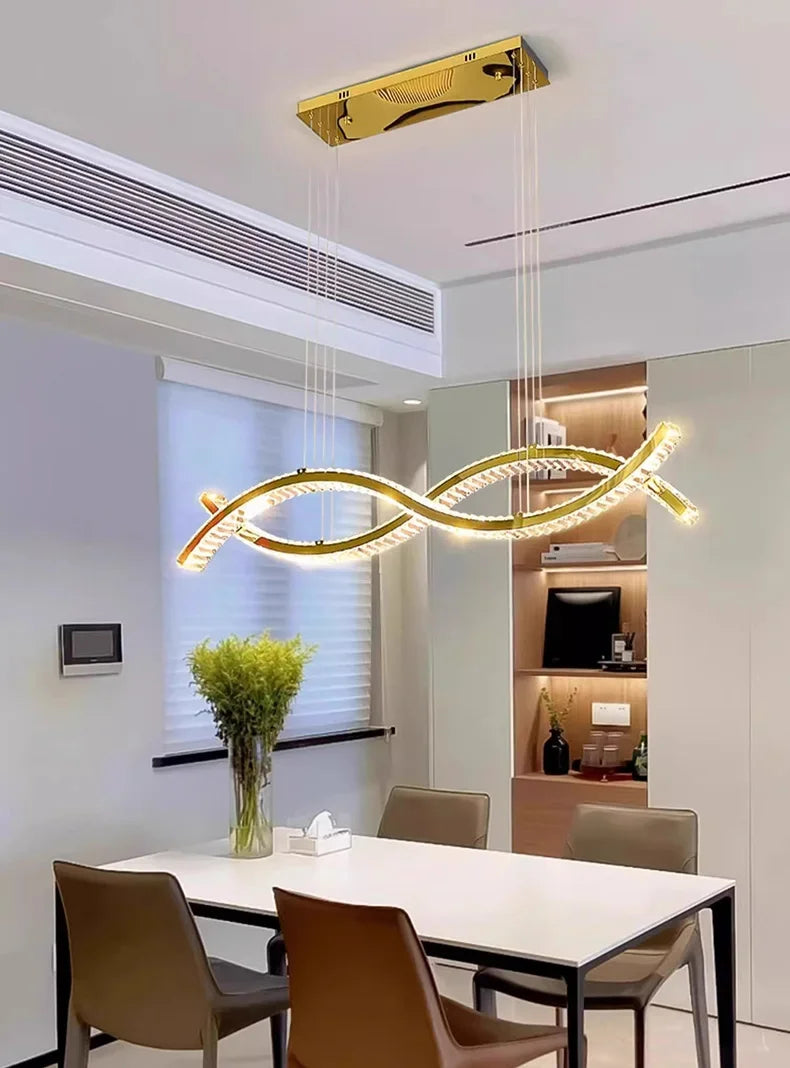 home decorationPendant lights, luxury crystal living room chandelier, dining room Pendant lamp, ceiling light, indoor lighting
