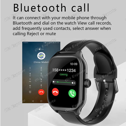 2026 Smart Watch Android IOS Phone 2.01'' Color Screen Bluetooth Answer Call Fitness Watch Tracker Smartwatch Women Men New Hw12