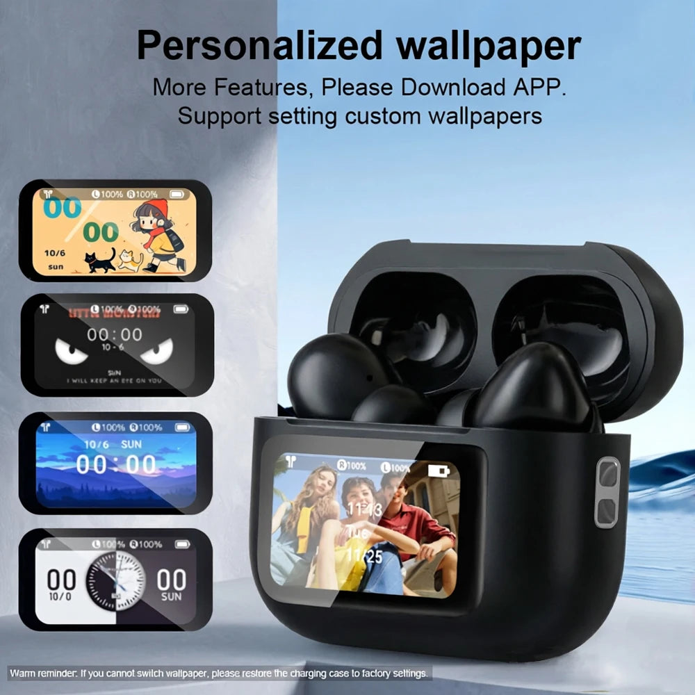 Choice ERAZER Airs Pro Wireless Bluetooth Earphones Touch Screen Headphones HiFi Earbuds ANC Noise Reduction Headsets HD Call