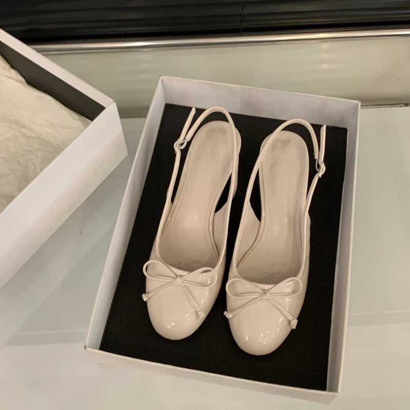 Luxury Metal Designer Women's High Heels Fashionable Open-heel Stiletto Sandals New Spring Style Slip-on Buckle Dress Shoes